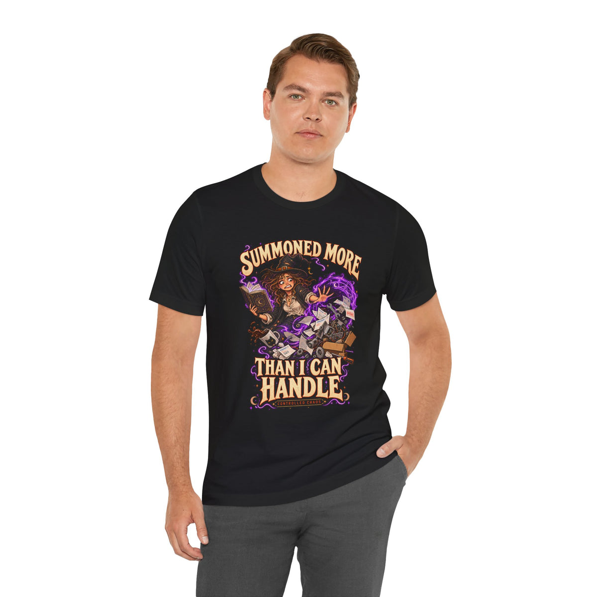 Summoned More Than I Can Handle — Controlled Chaos Halloween Tee