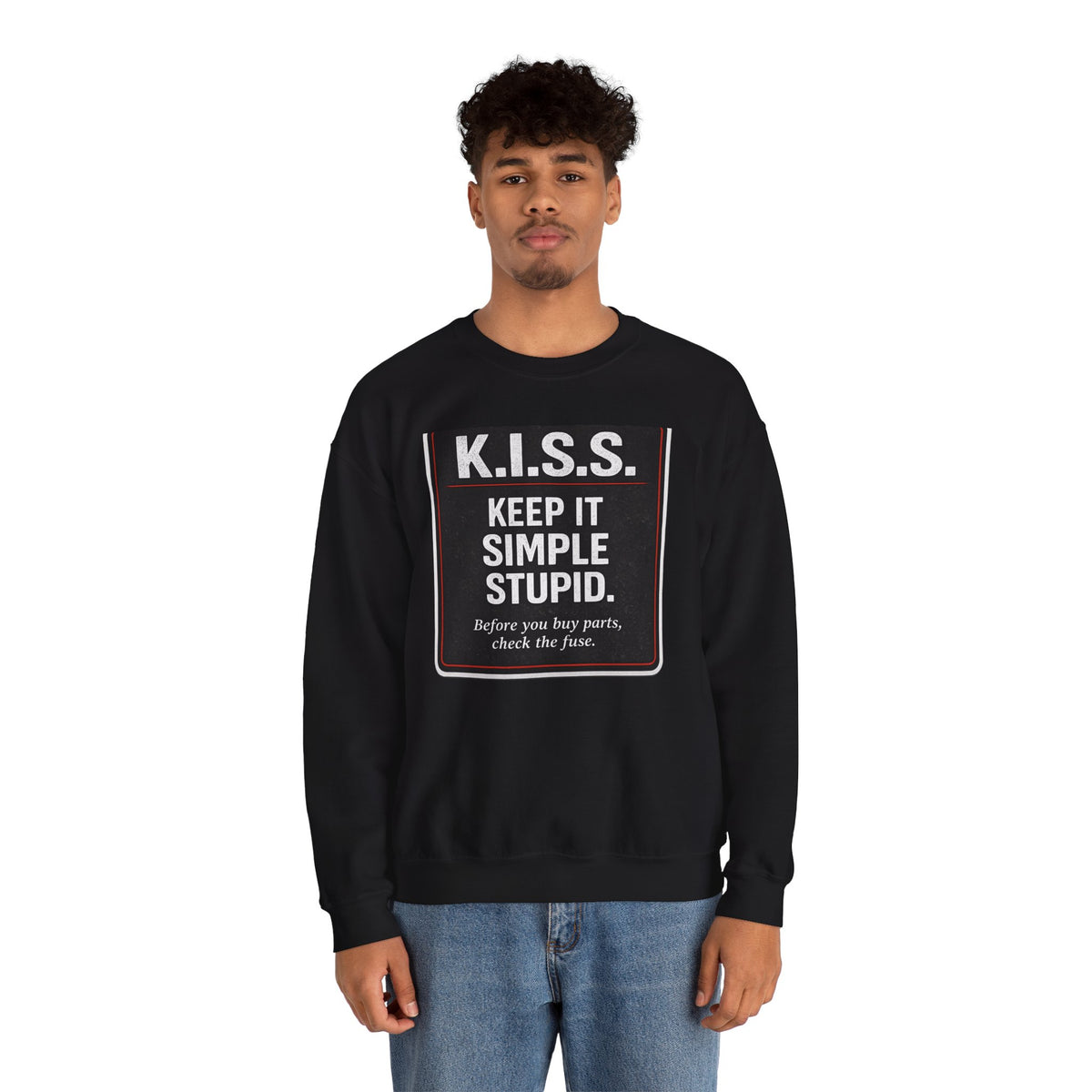 K.I.S.S. — Keep It Simple, Stupid Mechanic — Crewneck Sweatshirt