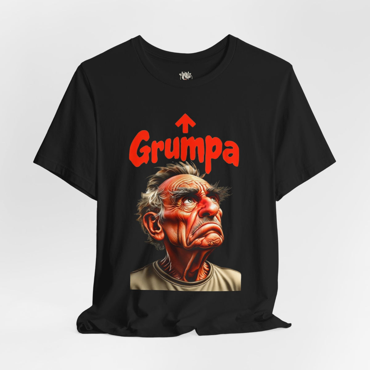 Grumpy Grandpa T-Shirt — 'Grumpa' Funny Old Man Portrait Tee