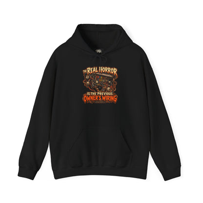 Previous Owner’s Wiring — Garage Reality Halloween — Pullover Hoodie