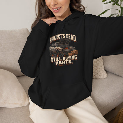 Project’s Dead. Still Buying Parts. — Garage Reality Halloween — Pullover Hoodie