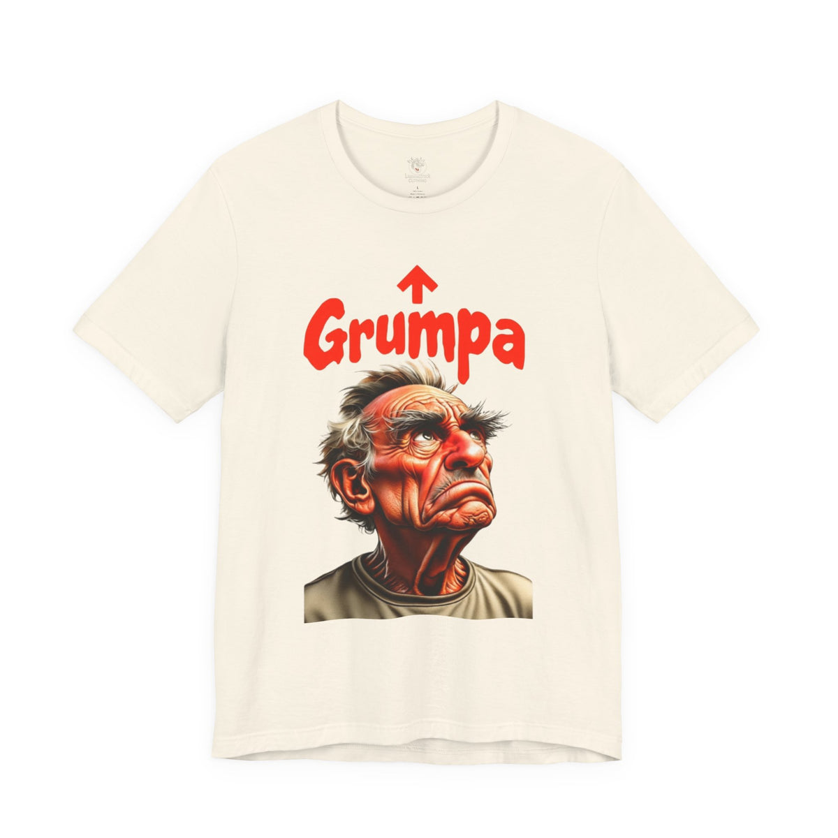 Grumpy Grandpa T-Shirt — 'Grumpa' Funny Old Man Portrait Tee
