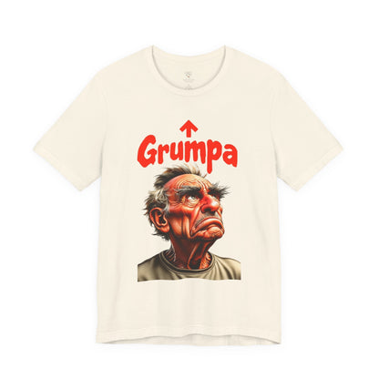 Grumpy Grandpa T-Shirt — 'Grumpa' Funny Old Man Portrait Tee