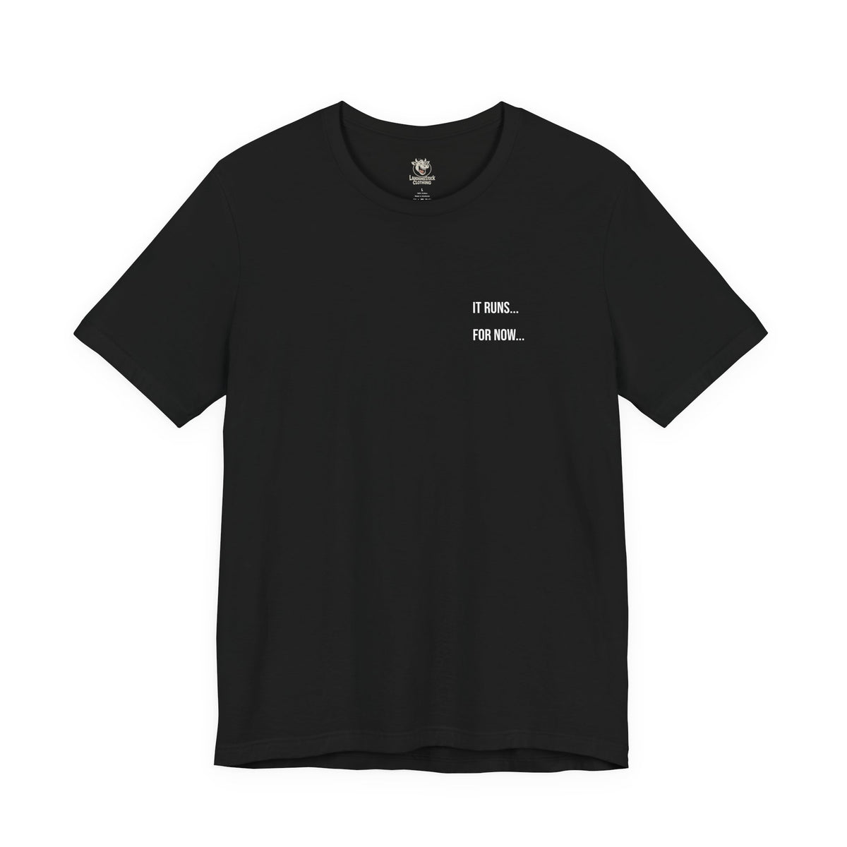 Project Status Tee — "Don't Ask... But It Does Run" Engineering Humor T-Shirt