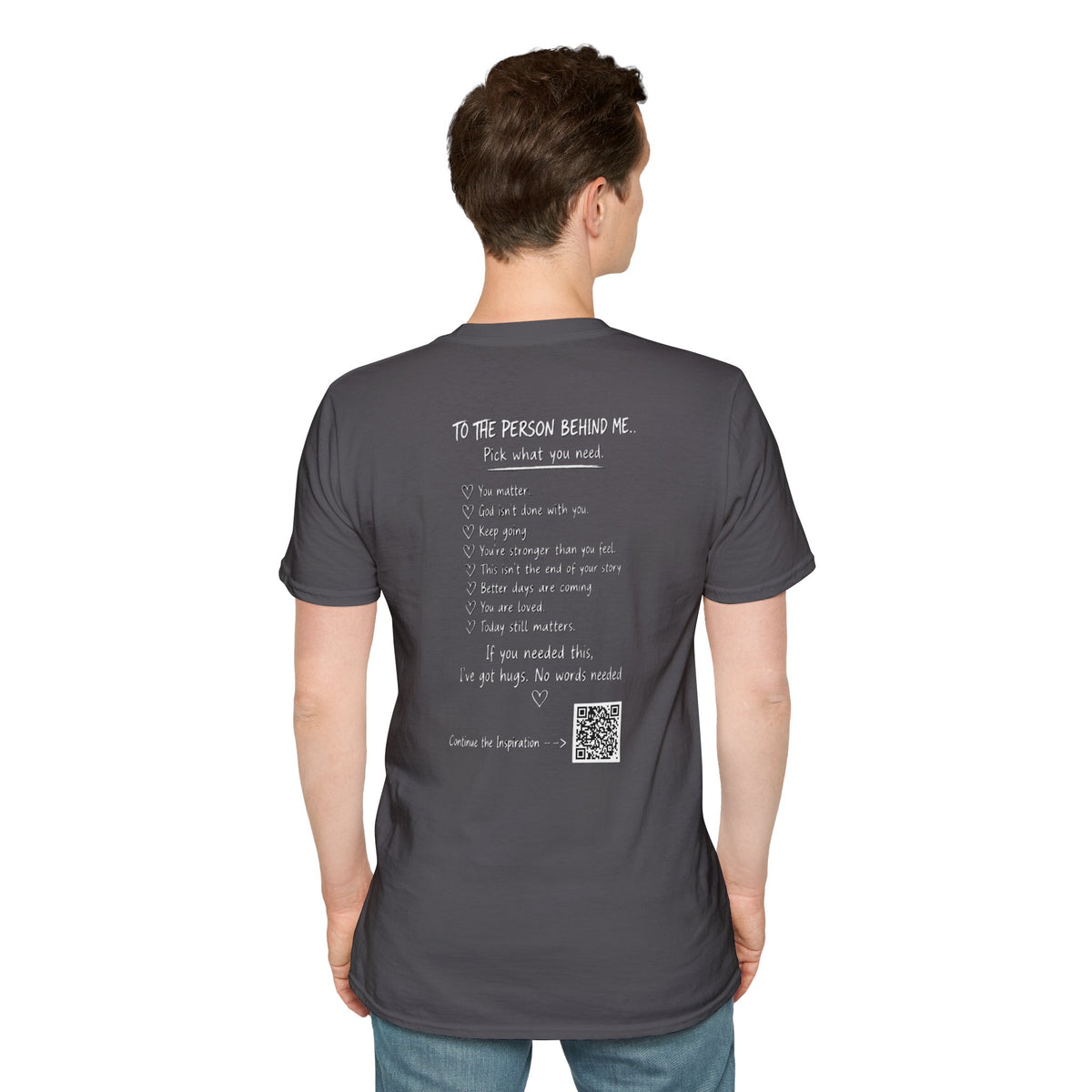For Someone Today — Hugs Welcome Inspirational Tee
