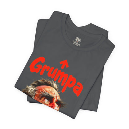 Grumpy Grandpa T-Shirt — 'Grumpa' Funny Old Man Portrait Tee