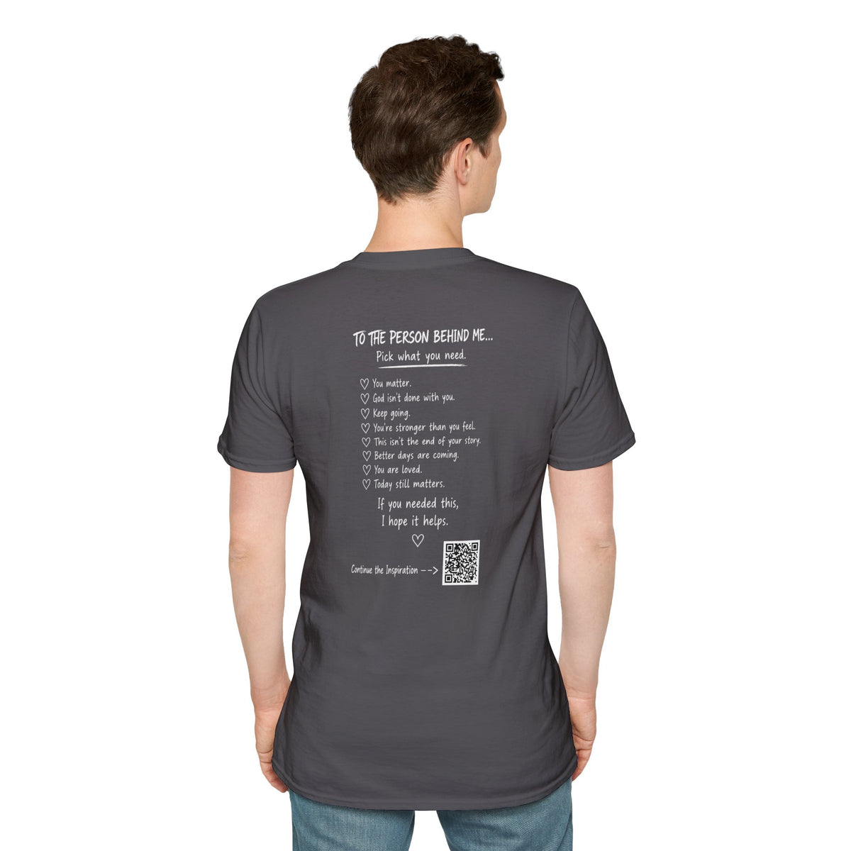 For Someone Today — No Hugs Needed Inspirational Tee