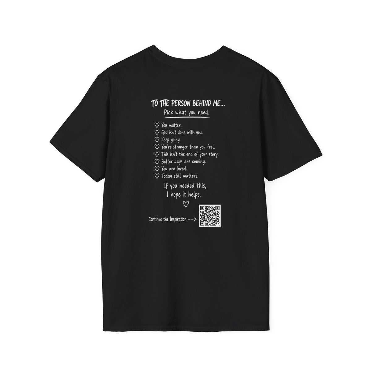 For Someone Today — No Hugs Needed Inspirational Tee