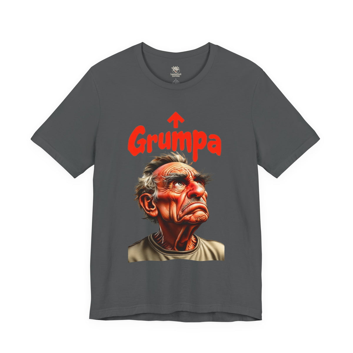 Grumpy Grandpa T-Shirt — 'Grumpa' Funny Old Man Portrait Tee