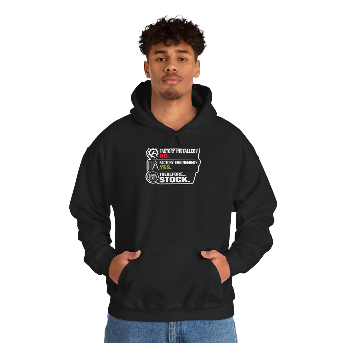 Factory Engineered. Therefore Stock. — Pullover Hoodie