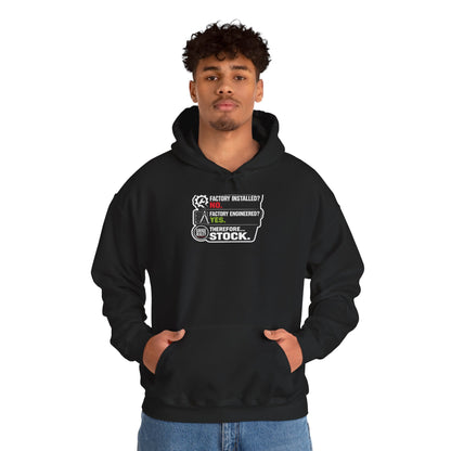 Factory Engineered. Therefore Stock. — Pullover Hoodie