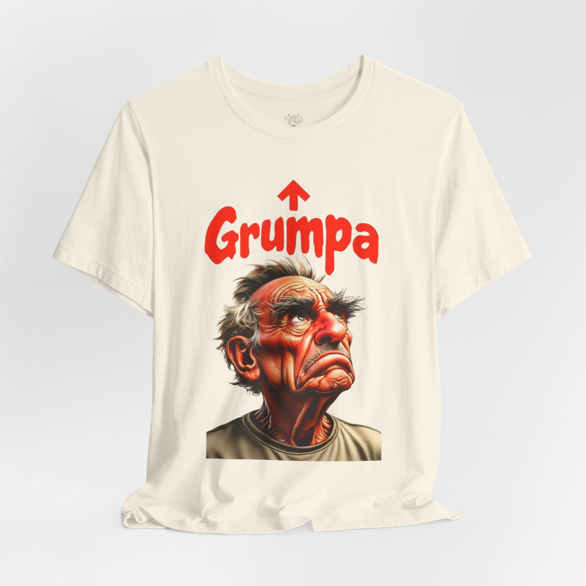 Grumpy Grandpa T-Shirt — 'Grumpa' Funny Old Man Portrait Tee
