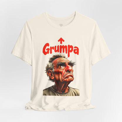 Grumpy Grandpa T-Shirt — 'Grumpa' Funny Old Man Portrait Tee