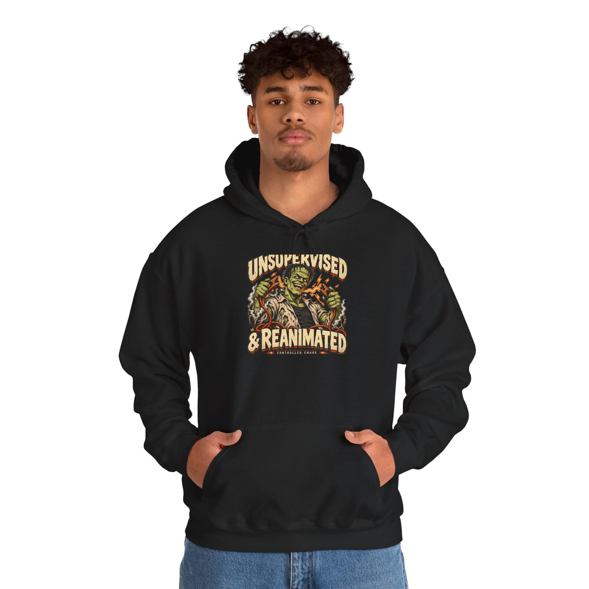 Unsupervised & Reanimated — Controlled Chaos Halloween — Pullover Hoodie