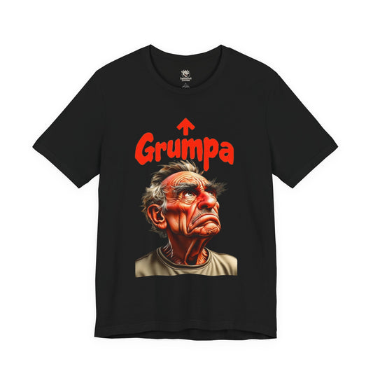 Grumpy Grandpa T-Shirt — 'Grumpa' Funny Old Man Portrait Tee