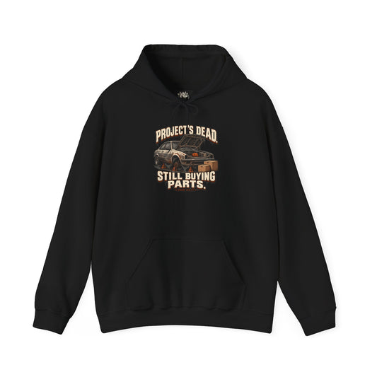 Project’s Dead. Still Buying Parts. — Garage Reality Halloween — Pullover Hoodie