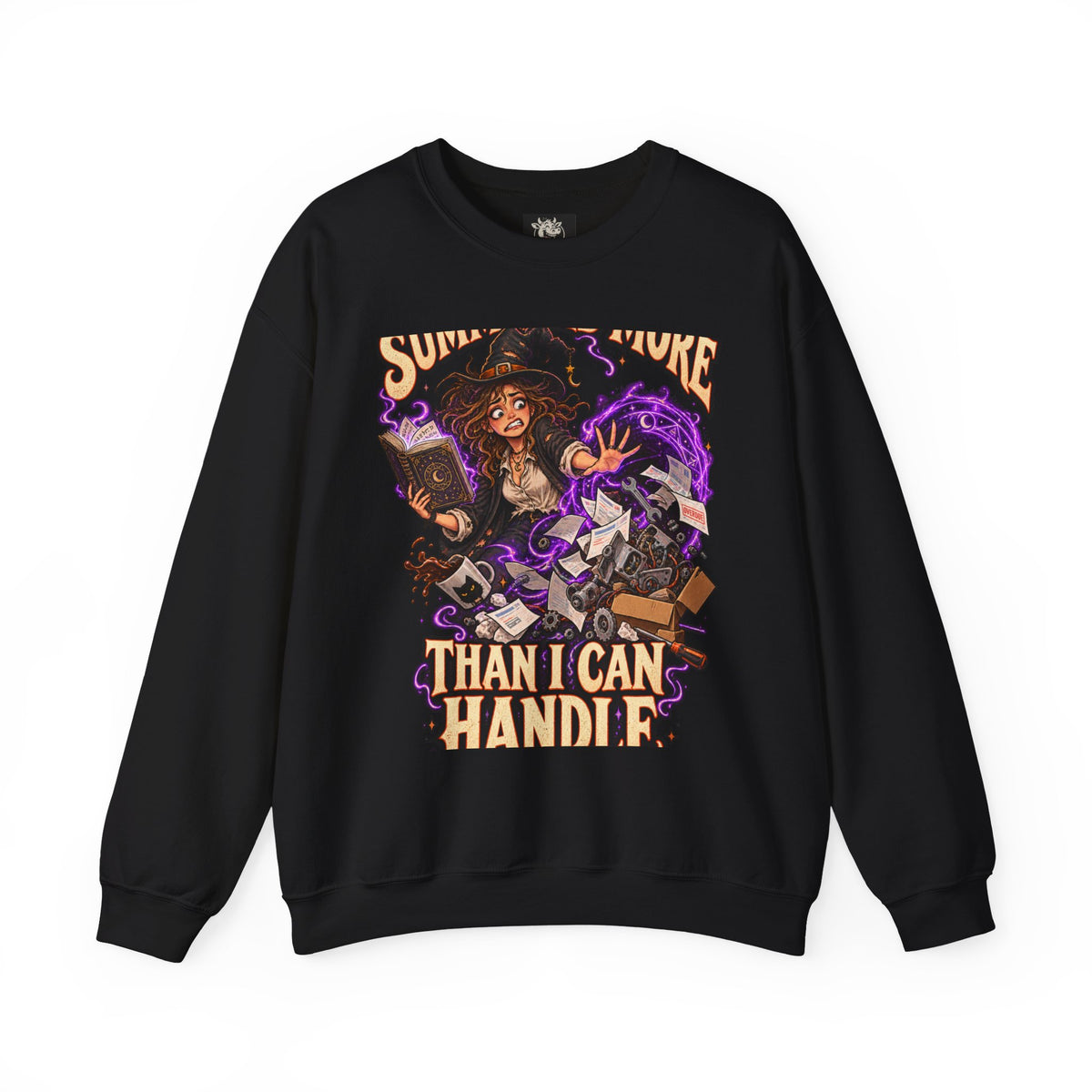 Summoned More Than I Can Handle — Controlled Chaos Halloween — Crewneck Sweatshirt