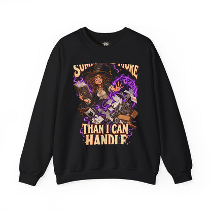 Summoned More Than I Can Handle — Controlled Chaos Halloween — Crewneck Sweatshirt