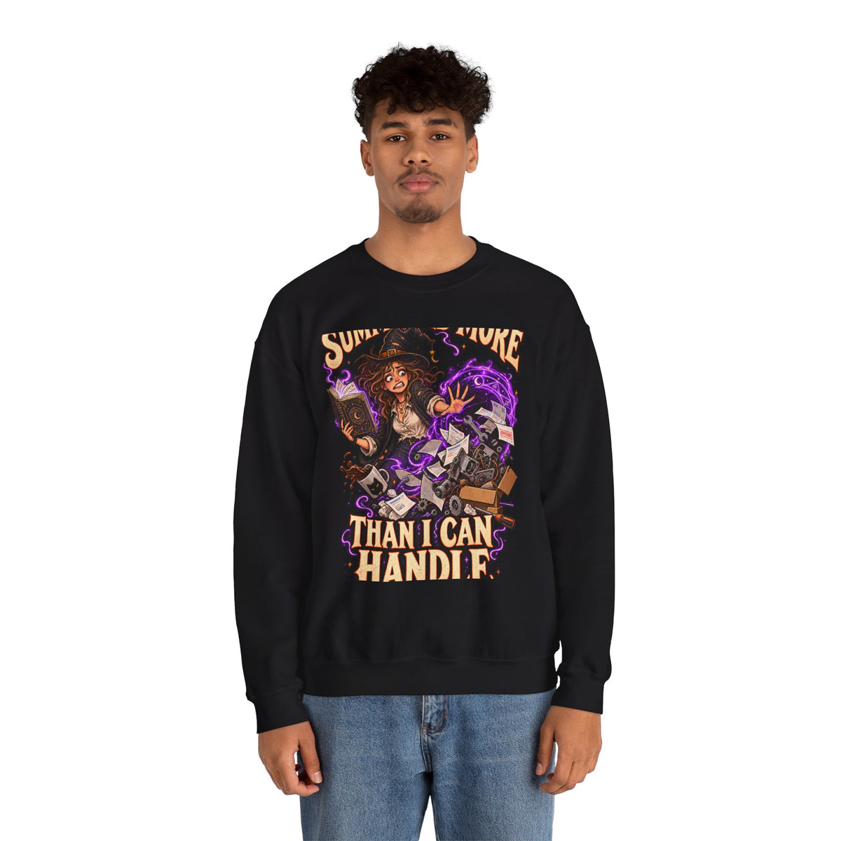 Summoned More Than I Can Handle — Controlled Chaos Halloween — Crewneck Sweatshirt