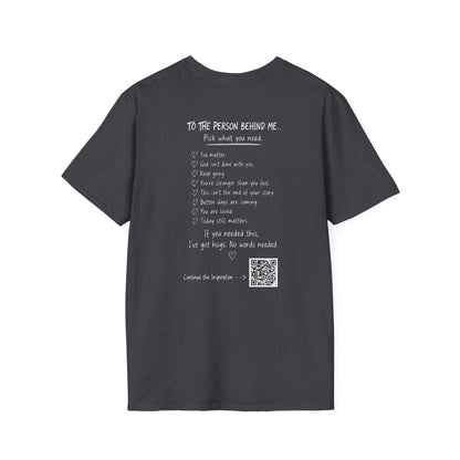 For Someone Today — Hugs Welcome Inspirational Tee