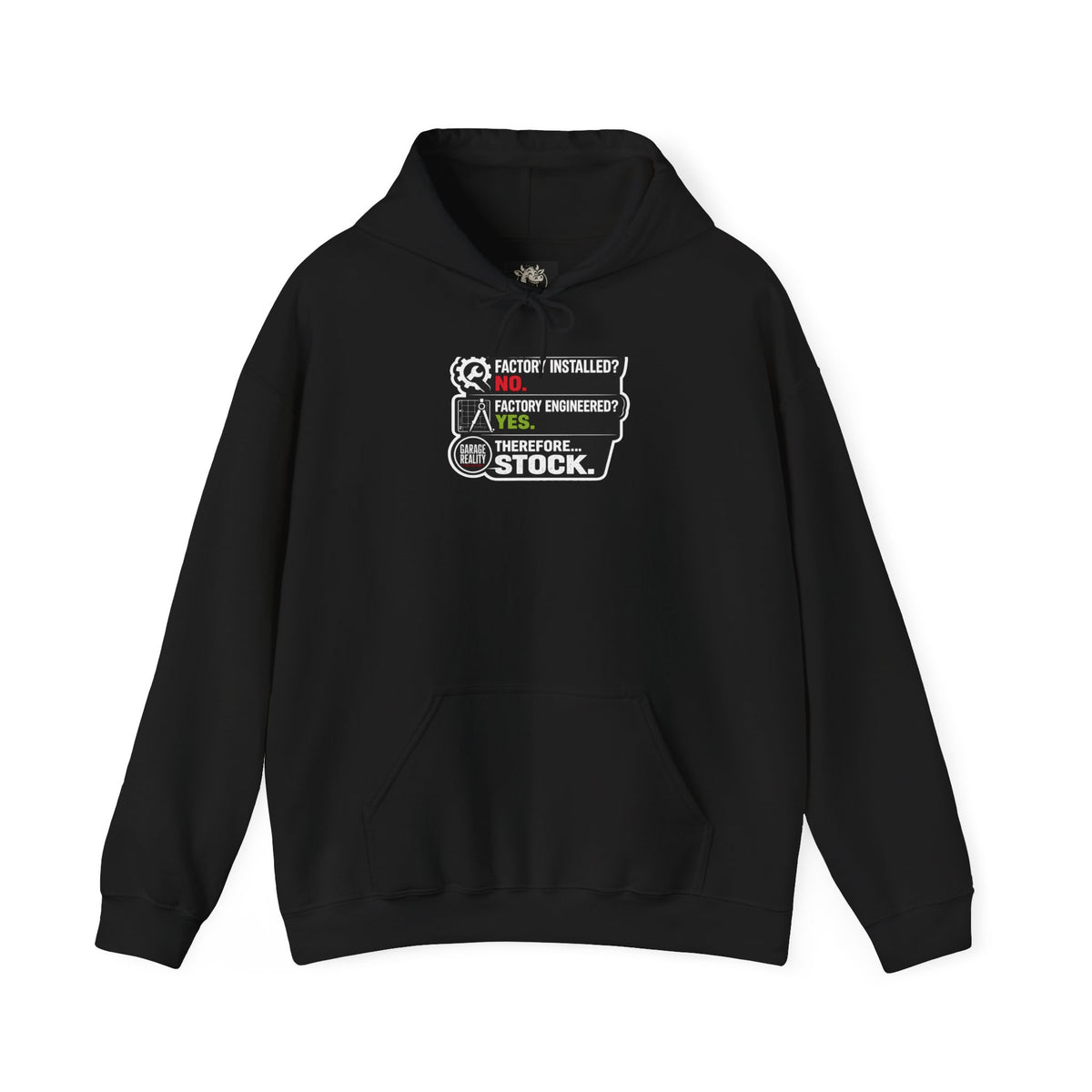 Factory Engineered. Therefore Stock. — Pullover Hoodie