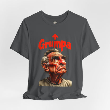 Grumpy Grandpa T-Shirt — 'Grumpa' Funny Old Man Portrait Tee