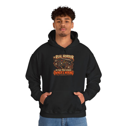 Previous Owner’s Wiring — Garage Reality Halloween — Pullover Hoodie