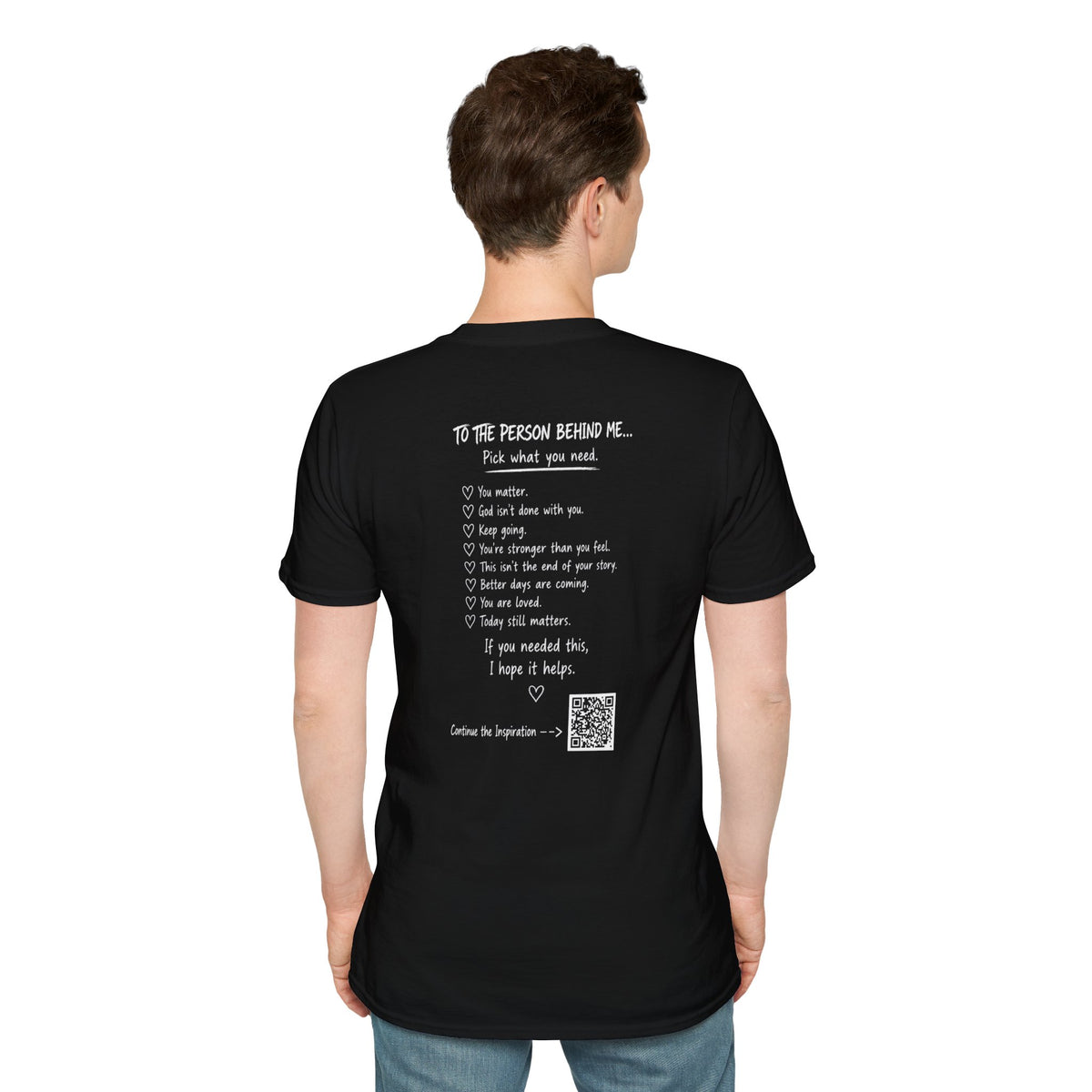 For Someone Today — No Hugs Needed Inspirational Tee
