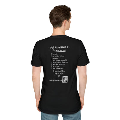 For Someone Today — No Hugs Needed Inspirational Tee