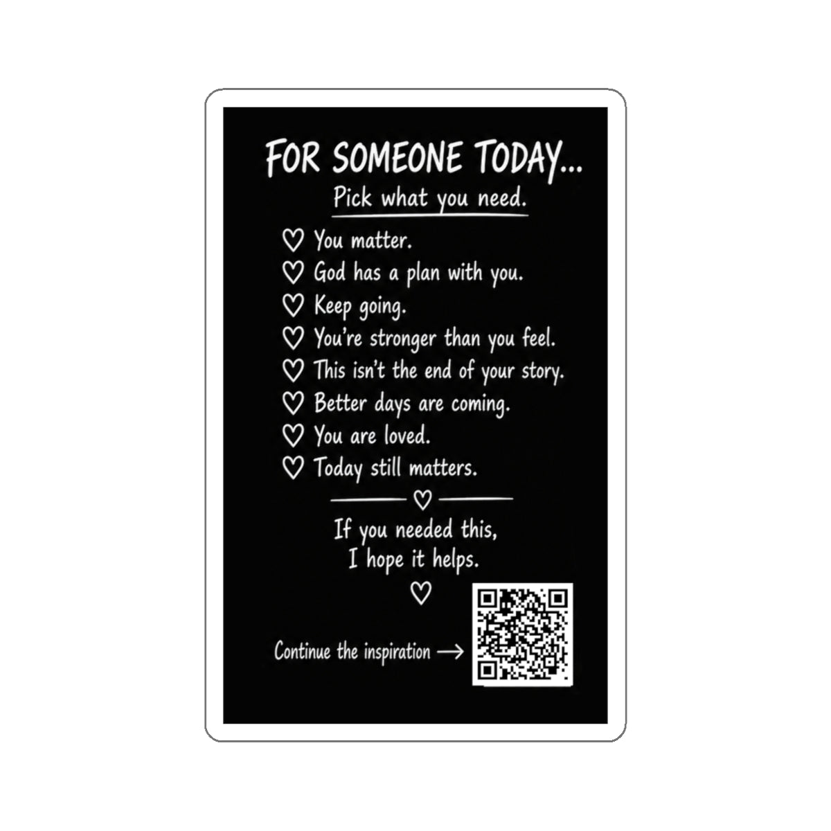 For Someone Today Project Sticker
